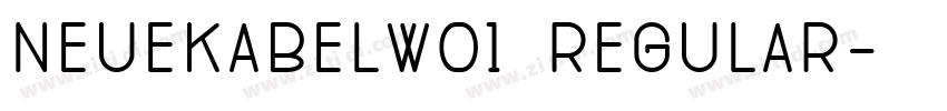 neuekabelw01 regular字体转换